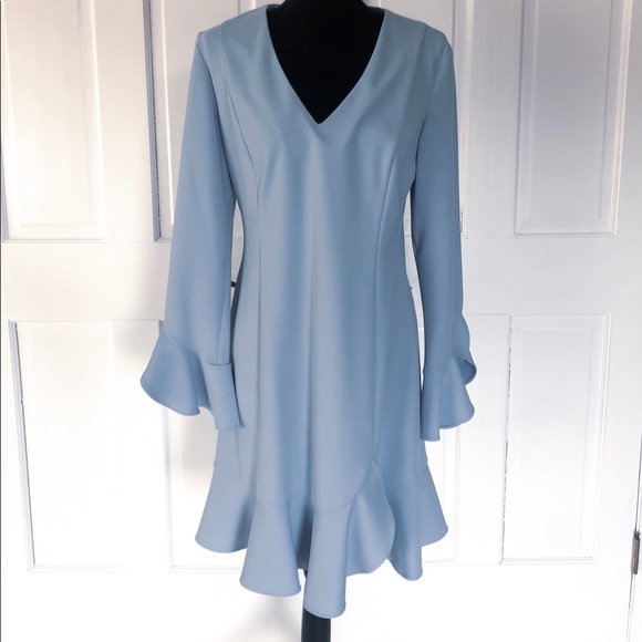 EASTER SPECIAL! Donna Morgan Ruffle Hem Dress - Picture 1 of 8